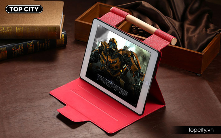 Bao da iPad Pro 9.7 quai gỗ hình túi xách